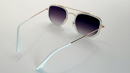 Paris Sunglasses with Golden Metal Frame