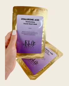 Hyaluronic Acid Moisturizing Facial Sheet Mask - Glow More Glow