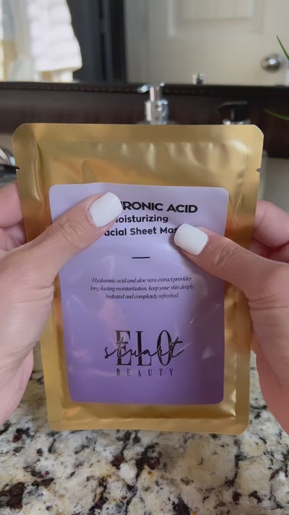 Hyaluronic Acid Moisturizing Facial Sheet Mask - Glow More Glow