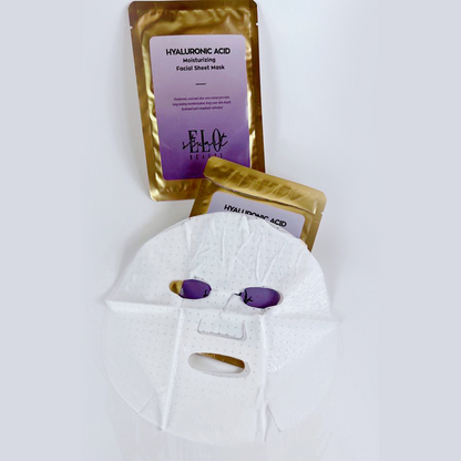 Hyaluronic Acid Moisturizing Facial Sheet Mask - Glow More Glow