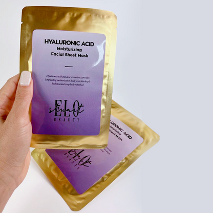 Hyaluronic Acid Moisturizing Facial Sheet Mask - Glow More Glow